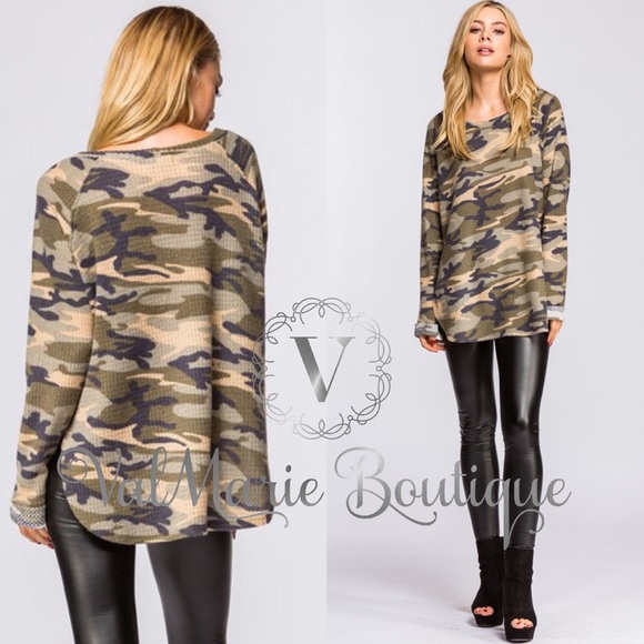 LAST 1- SOFT HACCI CAMO THERMAL TOP - Picture 3 of 4